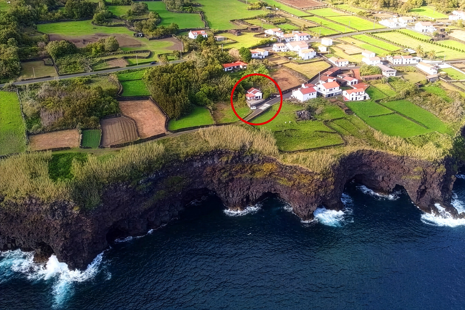 Casa Cachalote aus der Luft